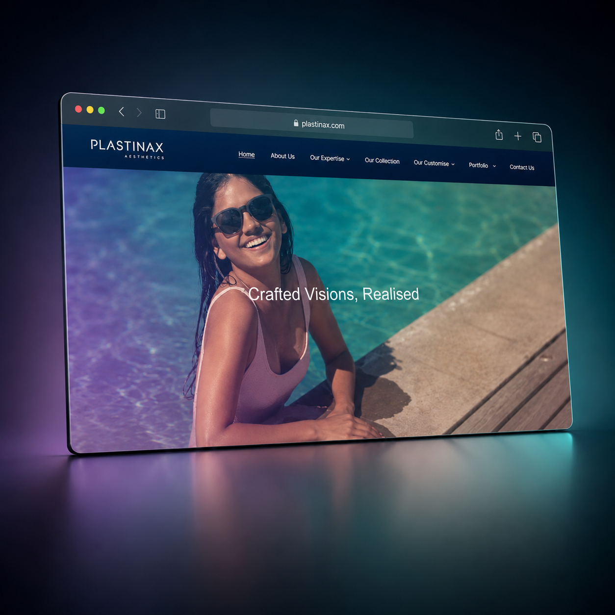 Plastinax eyewear manufacturer WordPress website